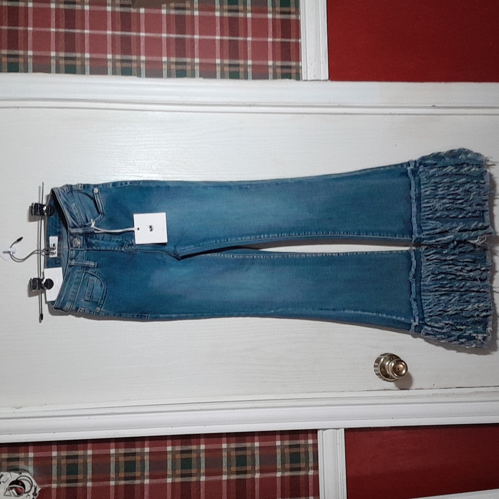 I&M Willow Fringe Flare Women’s Jeans Size 0